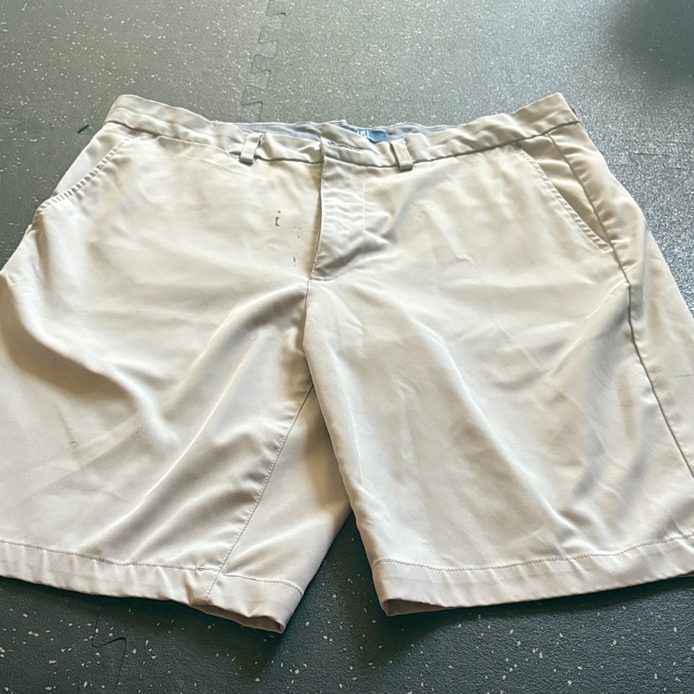 George Men's Light Tan Flat Front Shorts